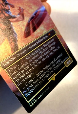 MTG Captain America, First Avenger RAINBOW FOIL Secret Lair x