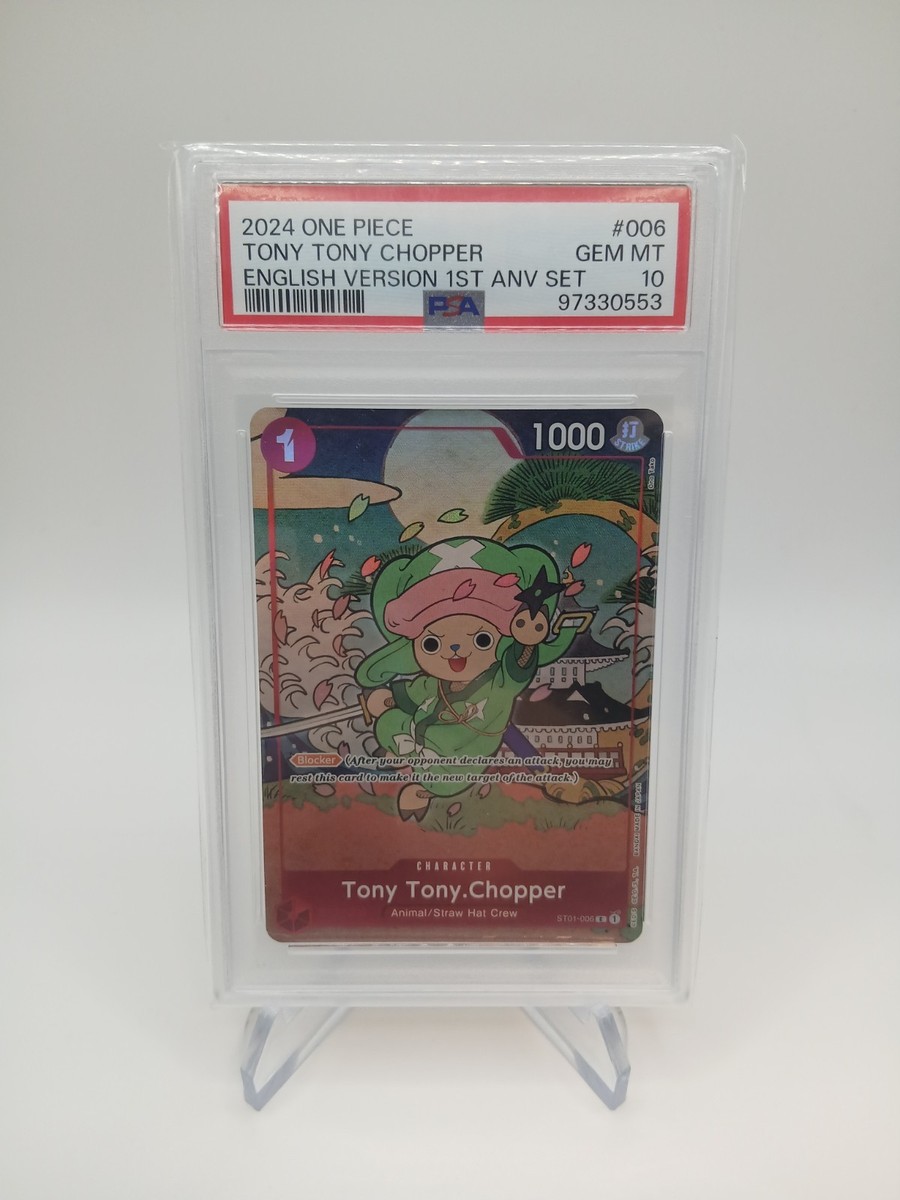 PSA 10 2024 One Piece 1st Anniversary set English Tony Tony