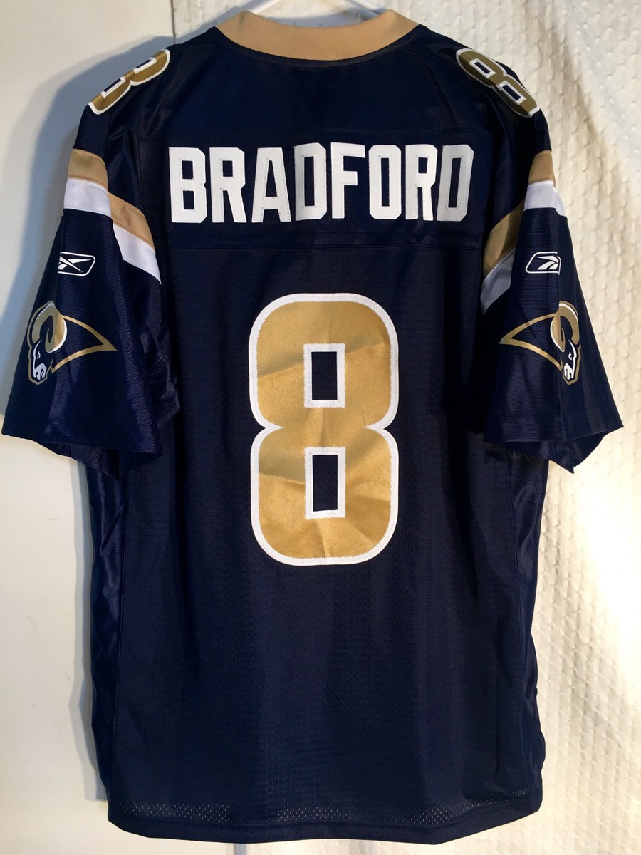 Reebok NFL Jersey St. Louis Rams Sam Bradford Navy sz M | eBay