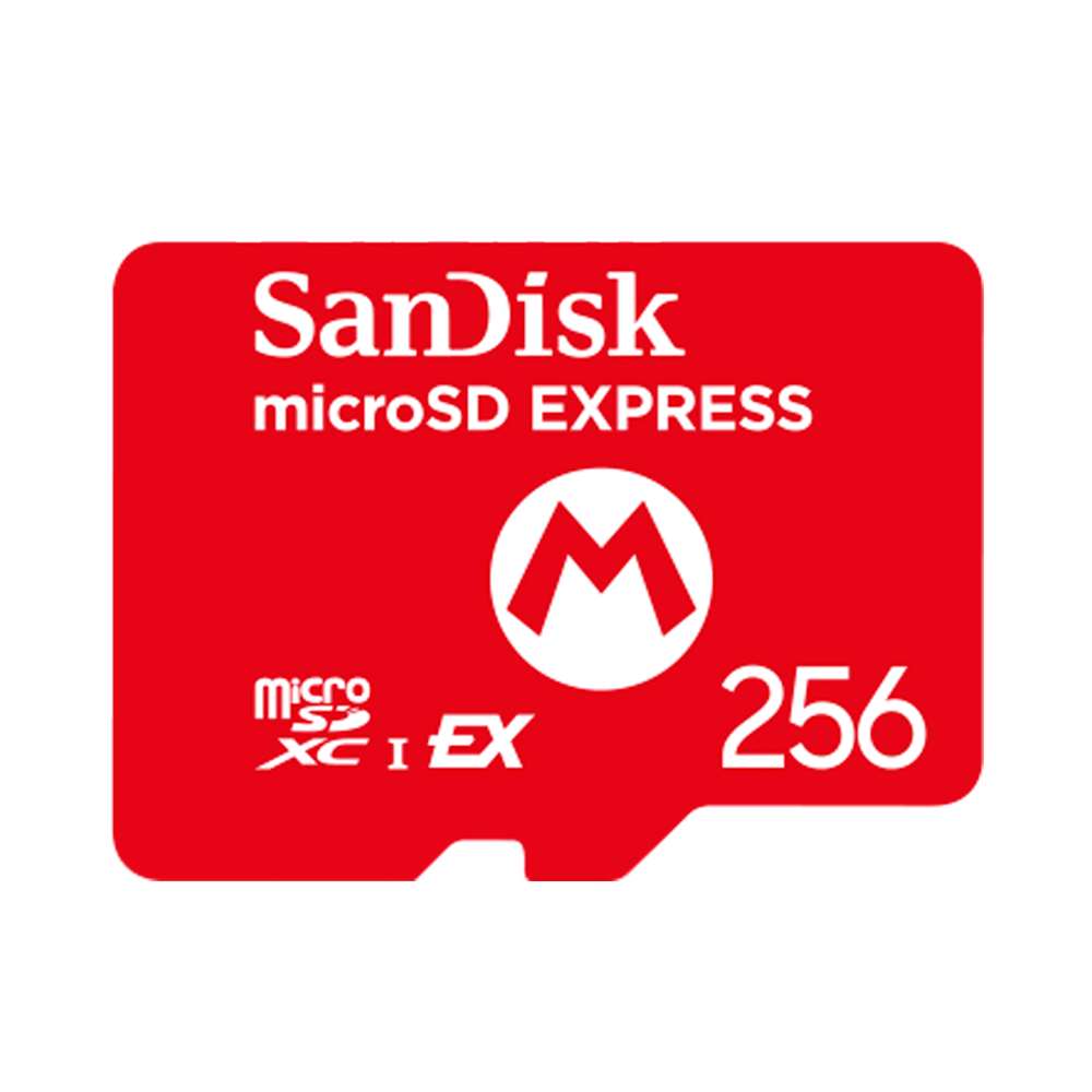SanDisk microSD Express Nintendo Switch 2 Mario Version 256GB R