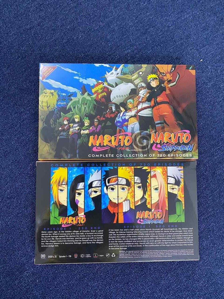 Anime DVD Naruto (Episode 1 - 720 End) Complete English Dubbed Box
