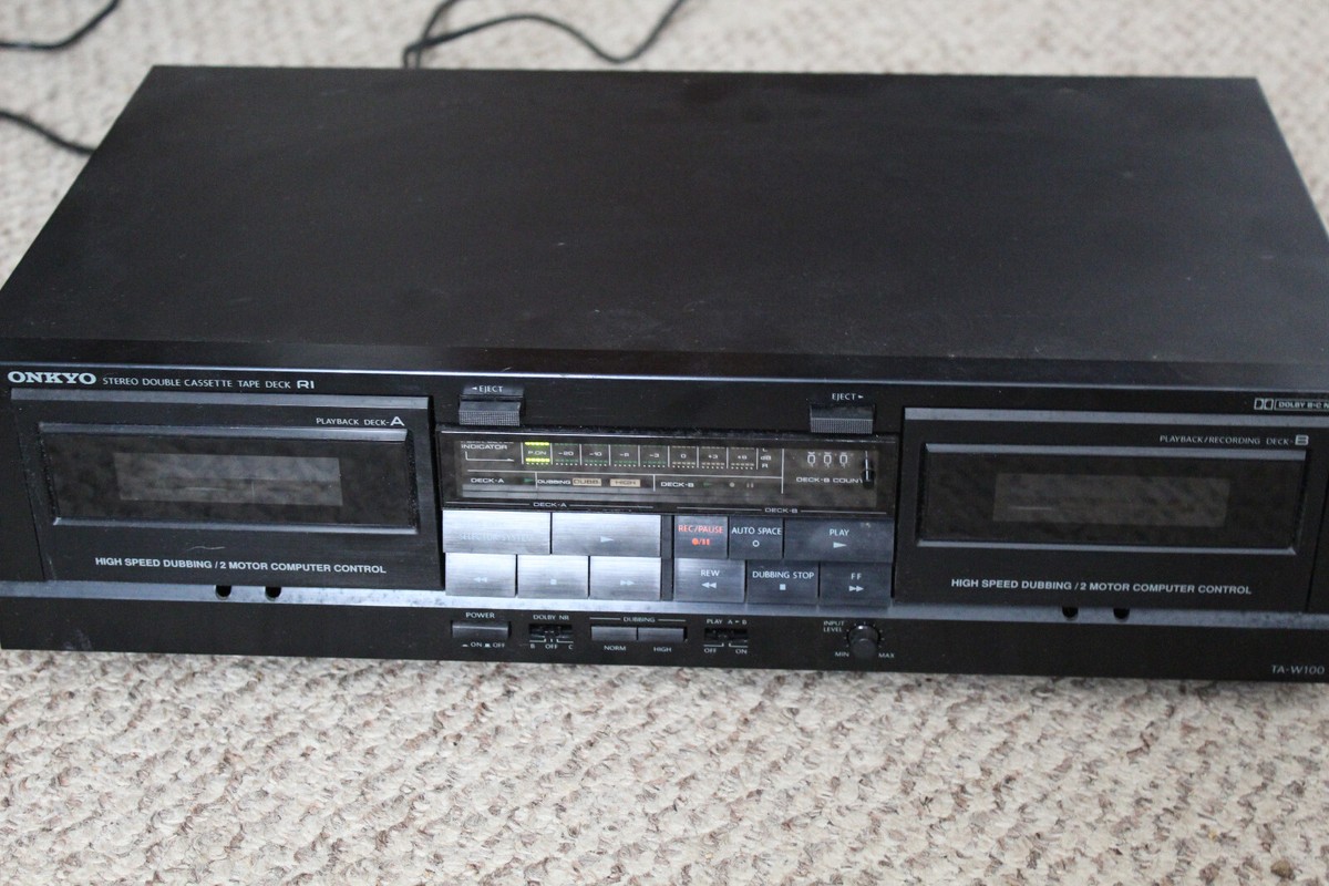 Onkyo Stereo Double Cassette Tape Deck R1 TA-W100 | eBay