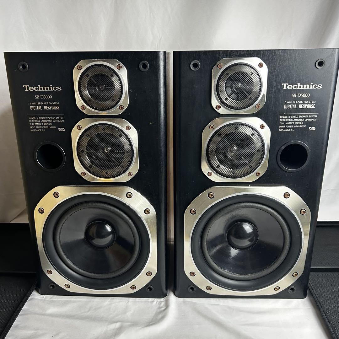 Technics 3-Way Speaker Pair SB-D5000 Vintage Audio Speakers High