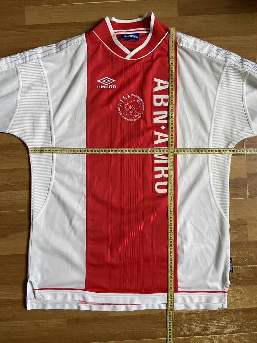 AJAX AMSTERDAM 1999 2000 HOME SHIRT JERSEY UMBRO LONG SLEEVE sz XL