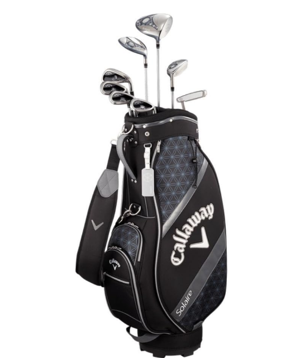 Callaway SOLAIRE Ladies Set Black 9 clubs & Caddy bag & Head cover