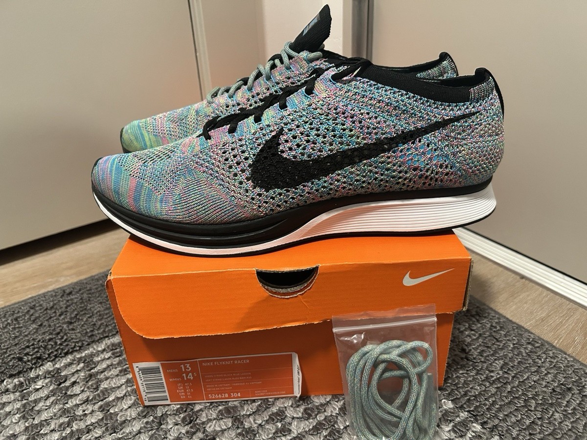 Nike Flyknit Racer Men's Multicolor Deadstock Size 13 Replacement