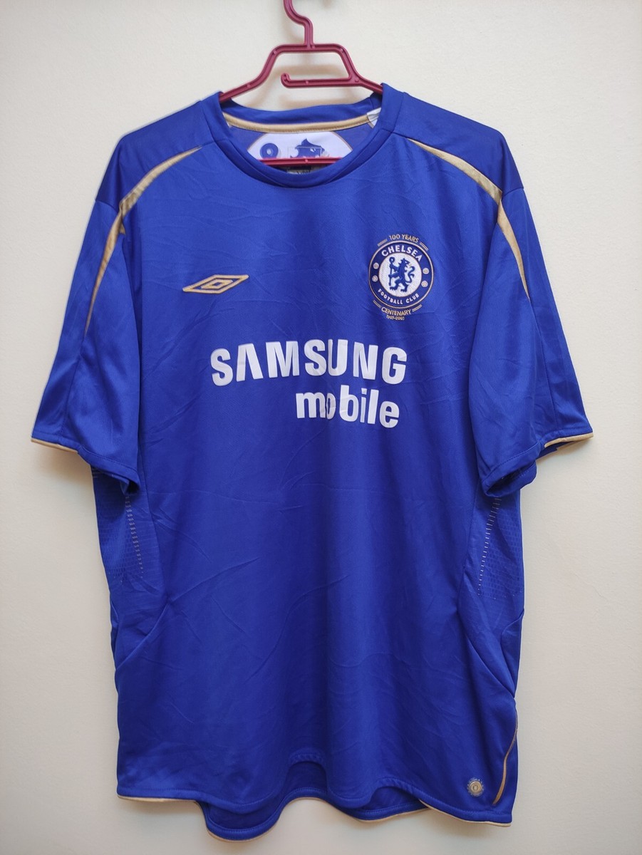 Chelsea 2005 2006 Home Jersey Centenary Shirt Vintage Soccer Umbro