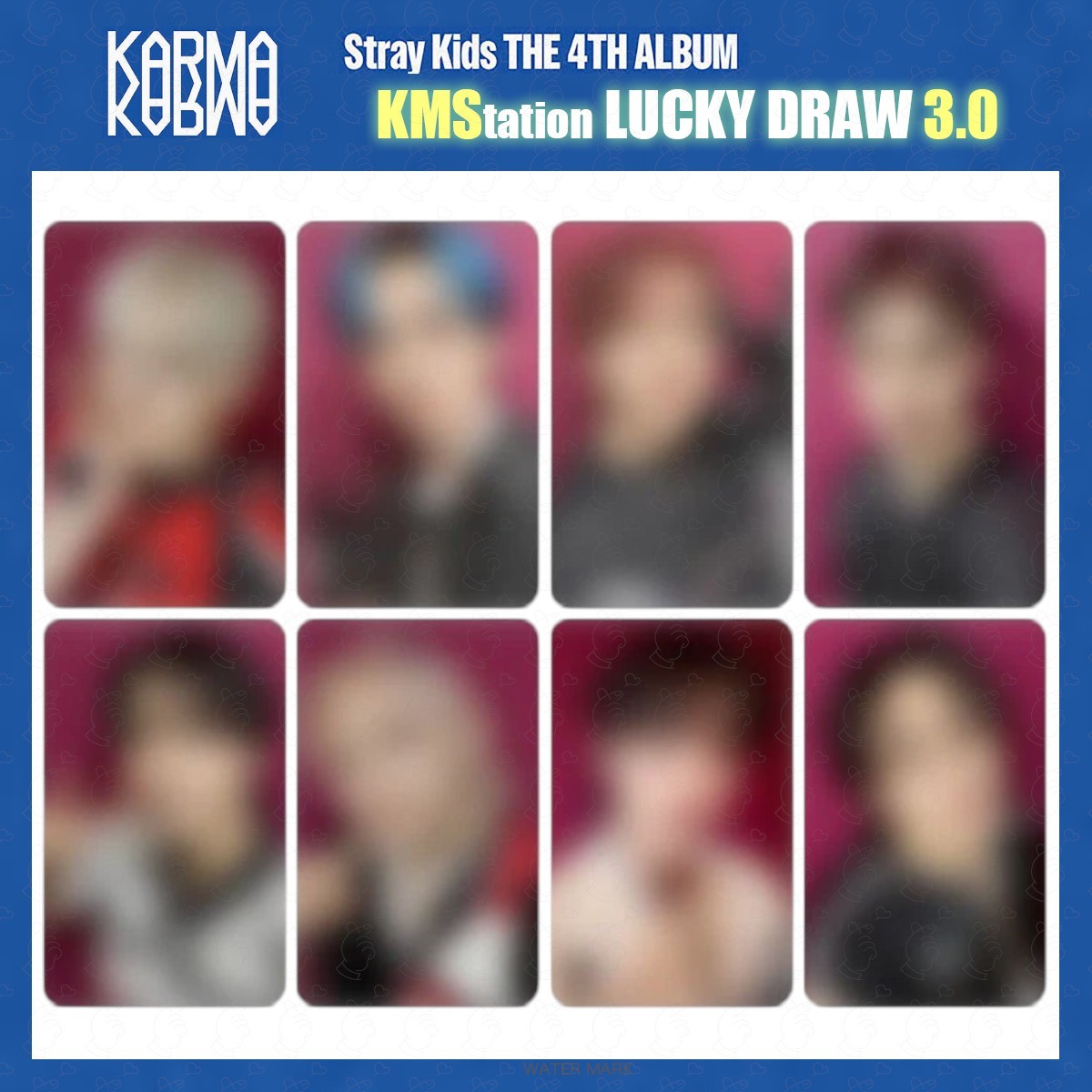 PRE Stray Kids Album KARMA KMS 3.0 Lucky draw Photocard KMStation