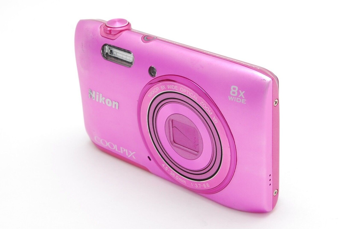 Nikon Coolpix S3600 Pink 8x Optical Zoom 20.1MP Digital Camera | eBay
