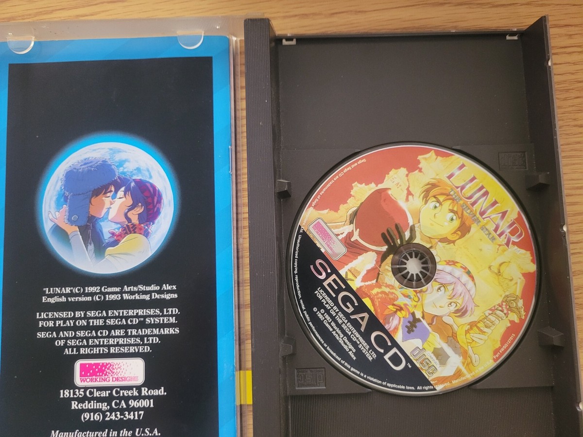 Sega CD: Lunar: The Silver Star (Case, Manual, & CD) Yellow Disk