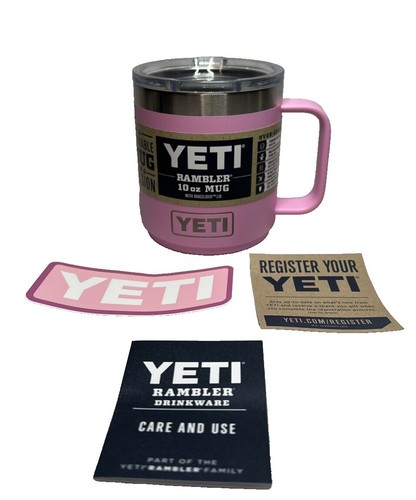 YETI Rambler 10oz Tumbler Power Pink W/ 3pack MAGSLIDERS | eBay