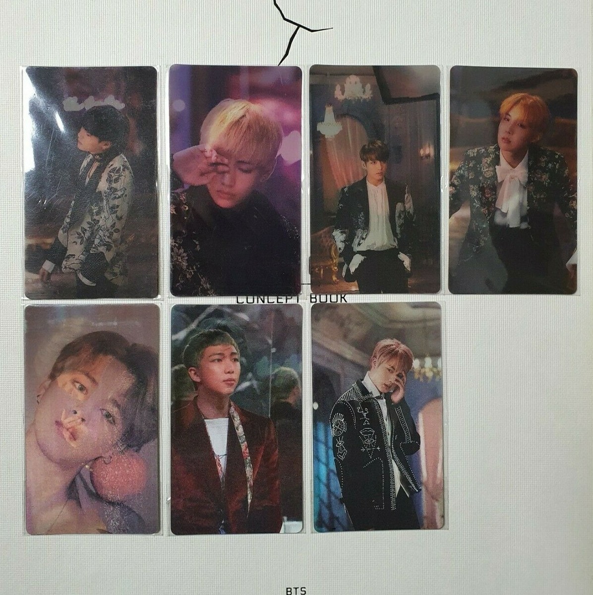 BTS Wings Concept Book Official Lenticular Photo Card All Member