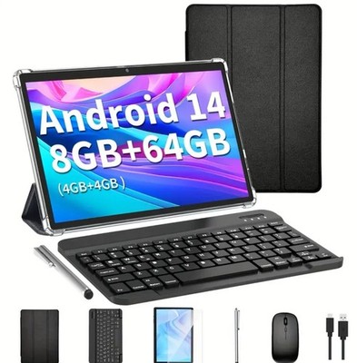Relndoo 2025 New Android Tablet, 10.1 Inch Android 14 Tablet, 3GB