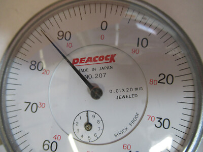 PEACOCK JAPAN MICROMETER NO. 207 PRECISION DIAL METROLOGY AS
