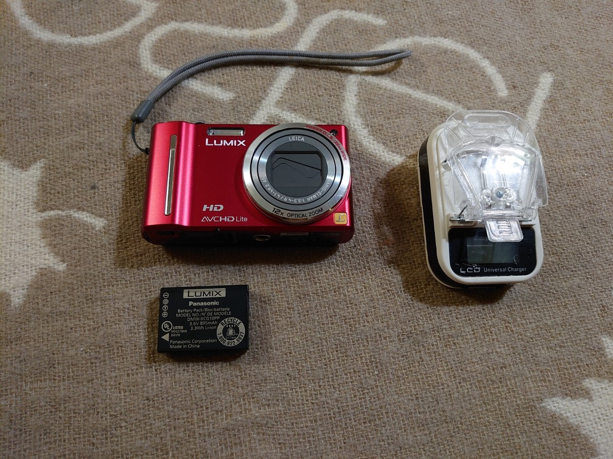 Panasonic LUMIX DMC-TZ7 レッド デジカメ 動作確認済 Panasonic LUMIX