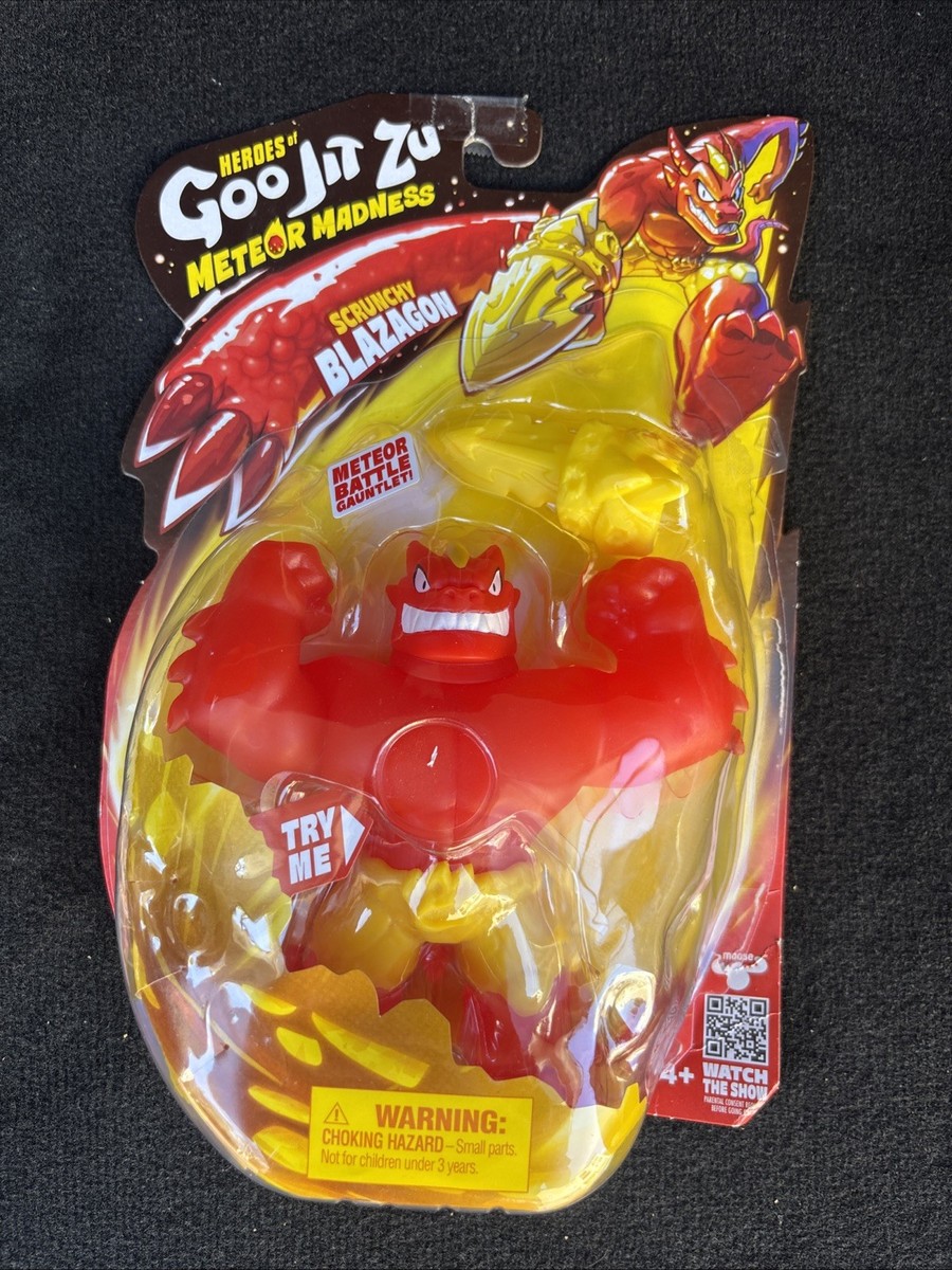 New! Heroes of Goo Jit Zu Meteor Madness Scunchy Blazagon by Moose