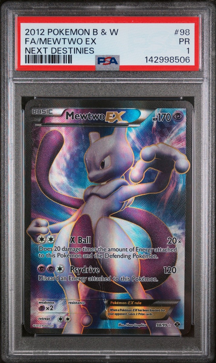 Mewtwo EX (98 Full Art) 98/99 Next Destinies Holo for sale online