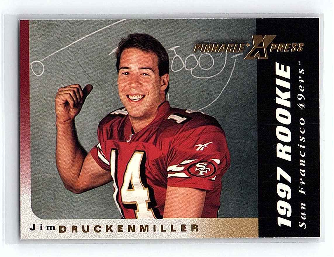 1997 Pinnacle X-Press Rookie Jim Druckenmiller San Francisco 49ers