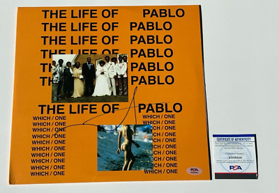 KANYE WEST SIGNED AUTOGRAPHED THE LIFE OF PABLO ALBUM VINYL YE