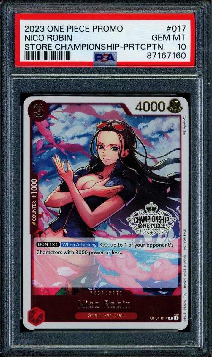 Nico Robin - OP01-017 - PSA 10 - Championship - English - One