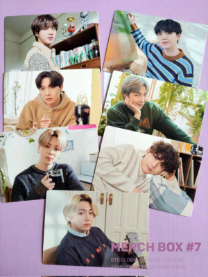 BTS OFFICIAL MERCH BOX #7 Photo Card JUNGKOOK V JIMIN JIN SUGA J