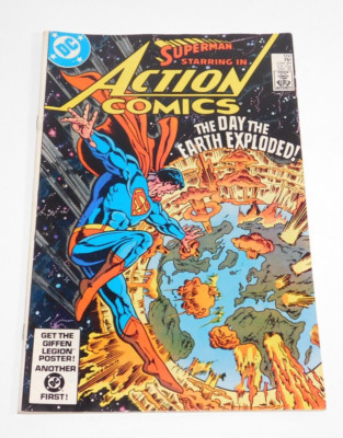 ACTION COMICS #550 - The Day the Earth Exploded starring Superman