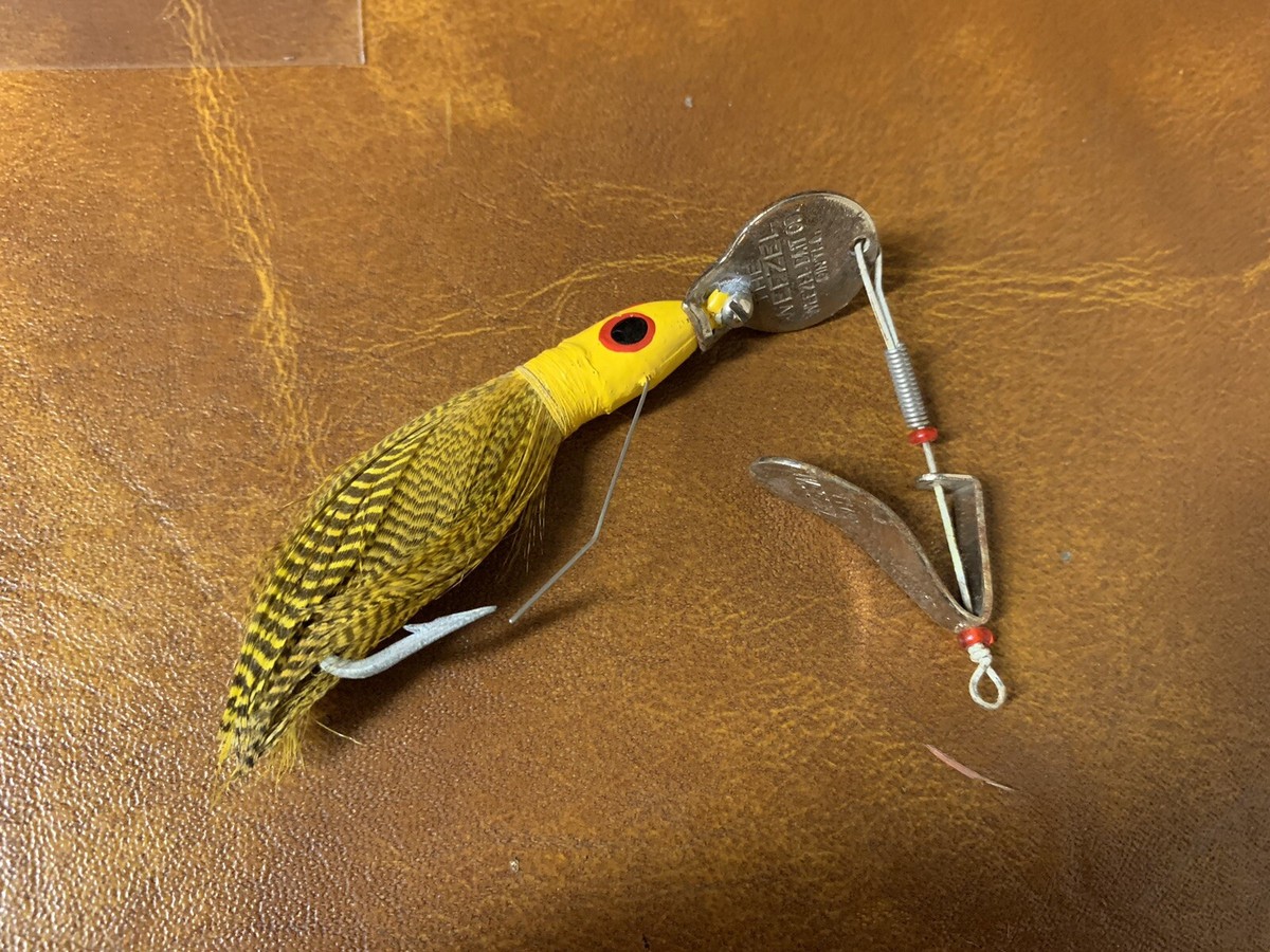 Vintage Weezel Bait Company The Weezle Fishing Lure Featherhead