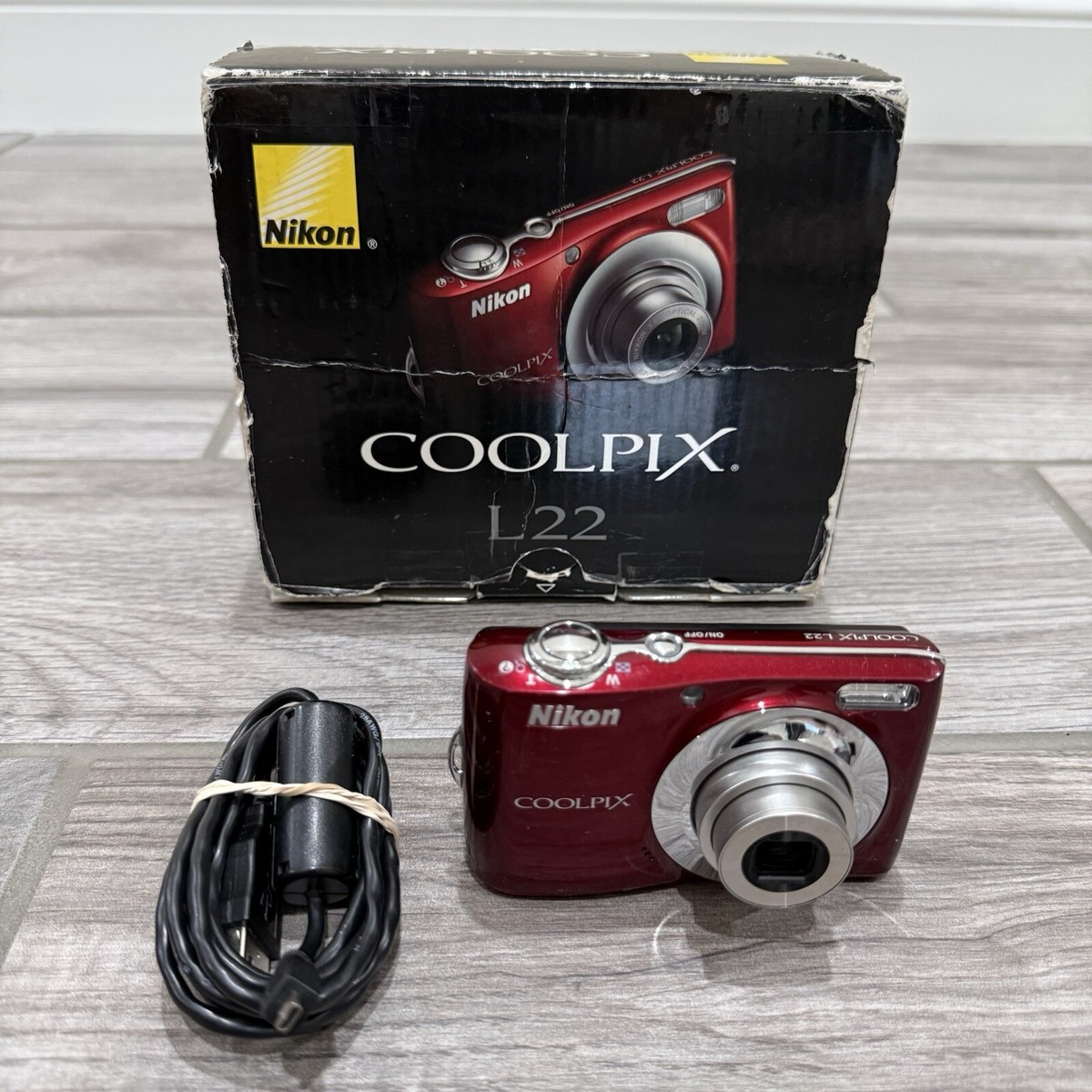 Nikon COOLPIX L22 12.0MP Digital Camera - Red - FOR PARTS | eBay