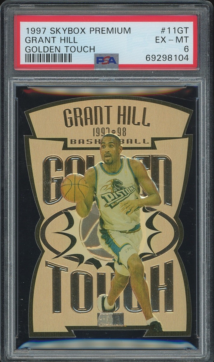 1997 Skybox Premium Golden Touch Grant Hill NBA #11GT Die Cut eBay