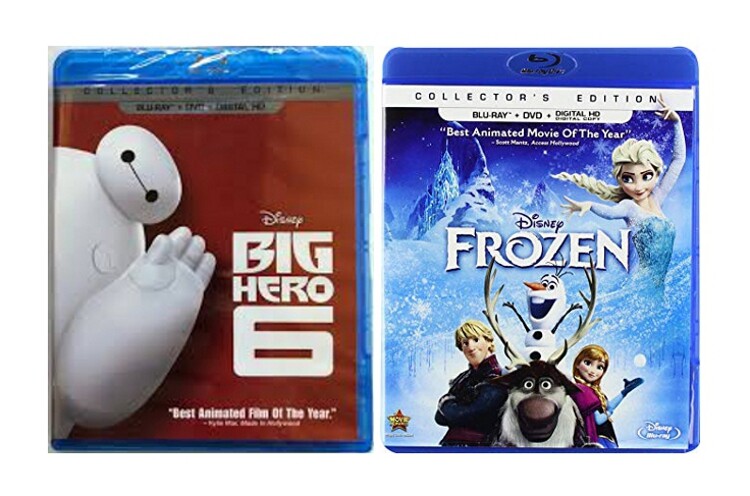 Big Hero 6 & Frozen - (Blu-ray/DVD, 2-Disc Set) NEW & USED