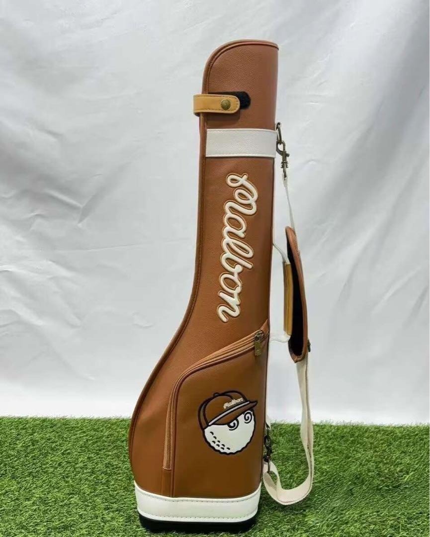 Malbon Golf Bucket Half Bag club stand Green White Green 3 type