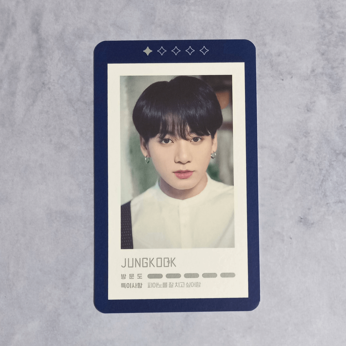 BTS 5th Muster Magic Shop Seoul Official Guestbook Card - Jungkook
