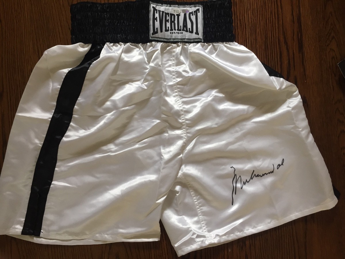 Muhammad Ali Everlast Boxing Trunks shorts mint Autograph Steiner