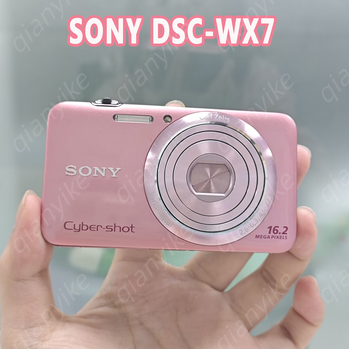 SONY DSC-WX7 Cyber Shot Digital Camera pink 16.2MP Carl Zeiss 5X