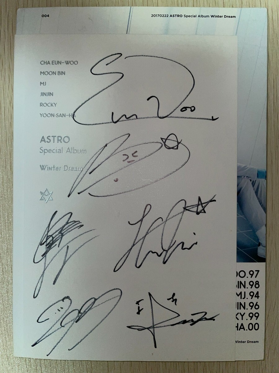 ASTRO [WINTER DREAM] Autographed Signed Album | eBay