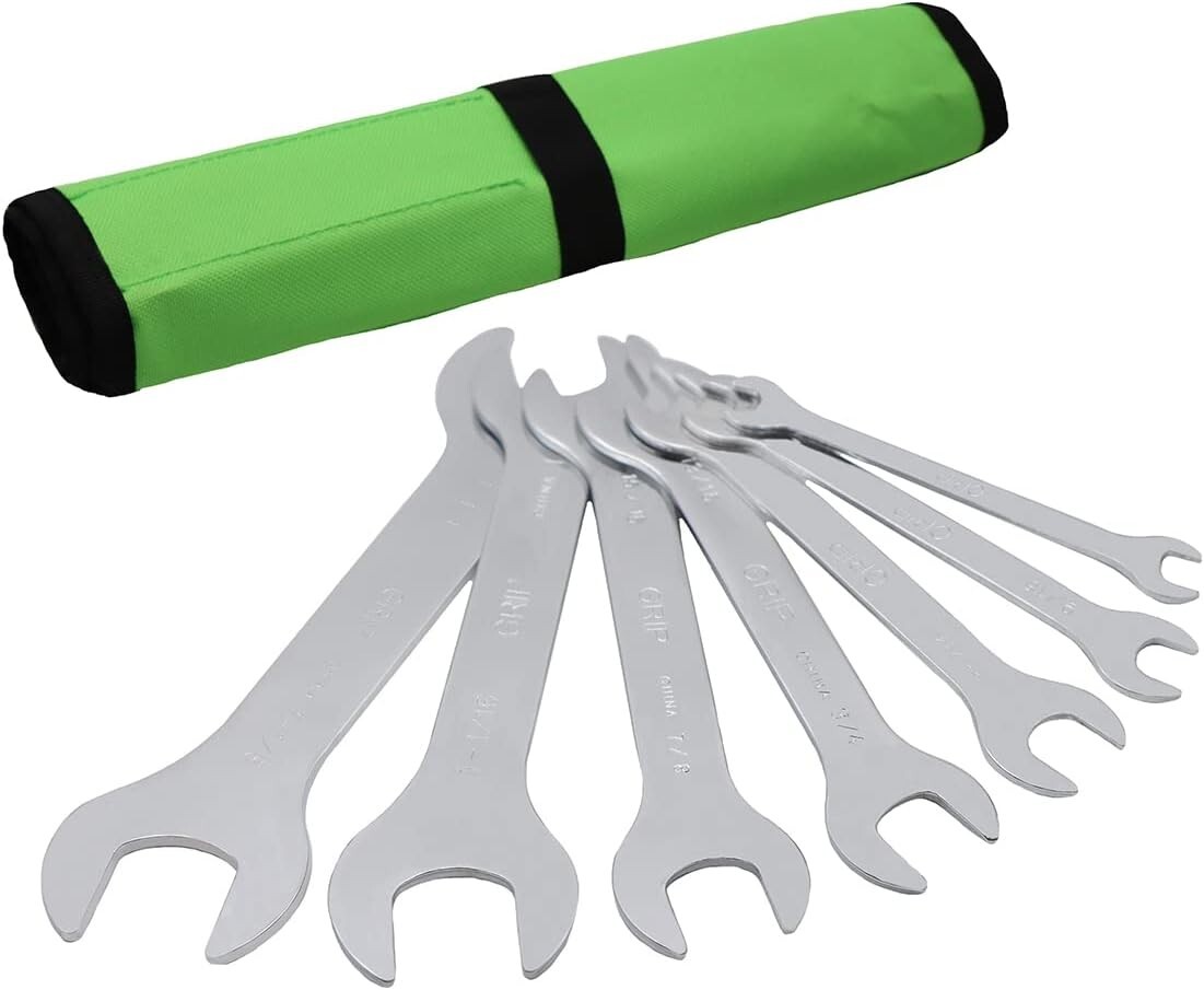 Super Thin Wrench Set SAE 3/8‚Äù-1-1/4‚Äù | 7pc | Roll Up Storage