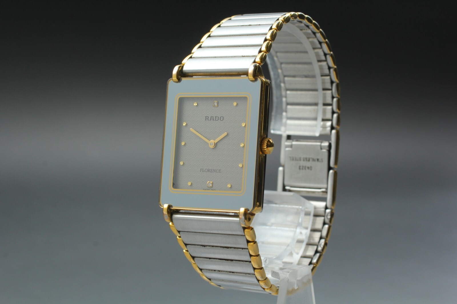 Vintage [N MINT] RADO 204.3630.2 Florence Silver Gold Quartz Watch