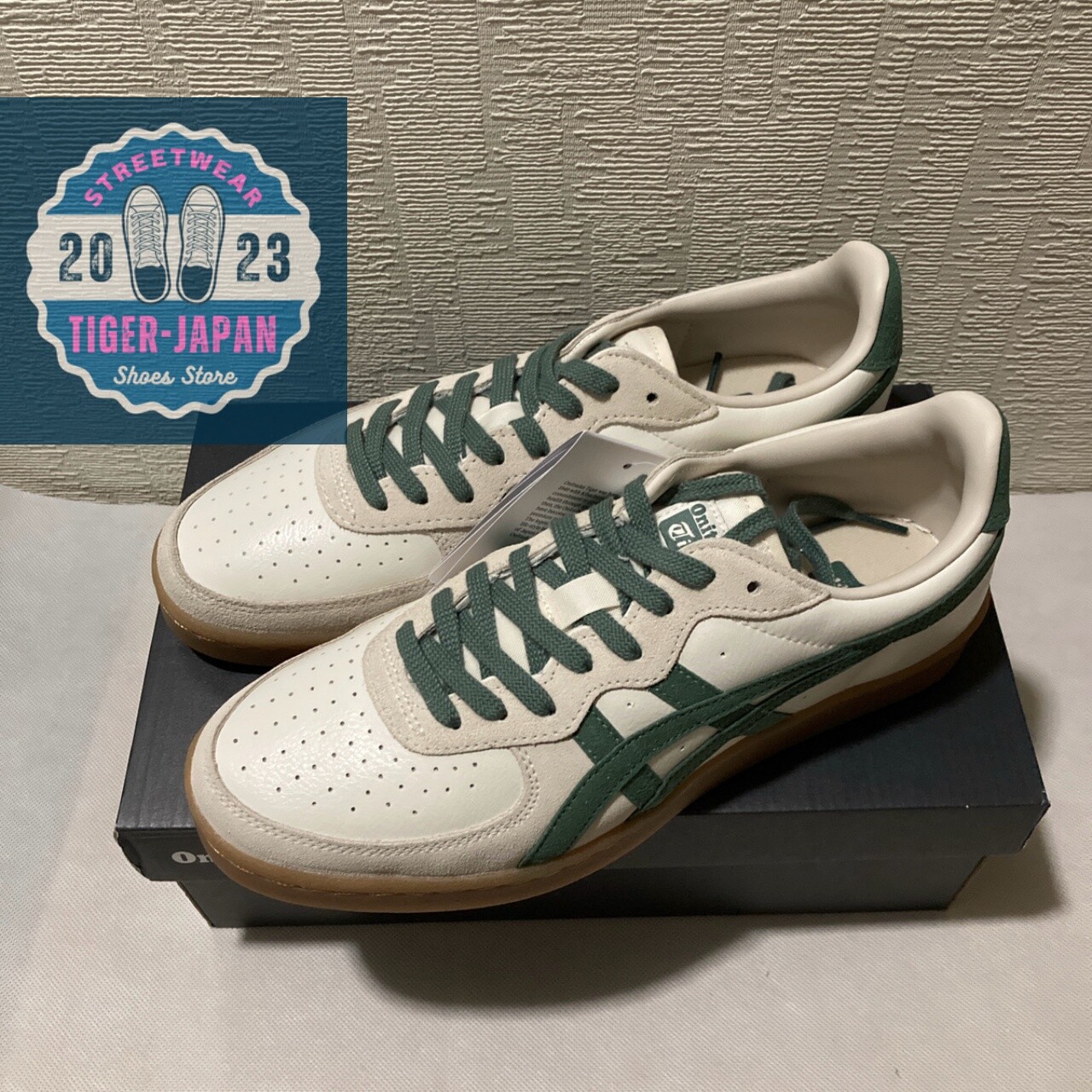 Onitsuka Tiger GSM 1183A353 128 CREAM HIKING GREEN Unisex Shoes | eBay