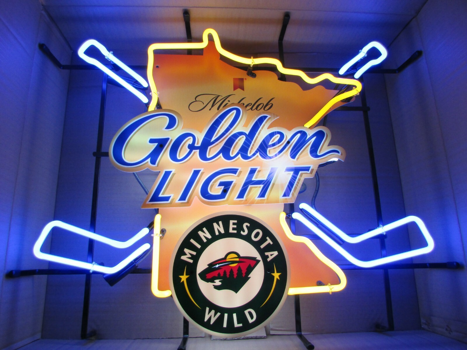 PICK UP ONLY New NHL Minnesota Wild Michelob Golden Light Hockey