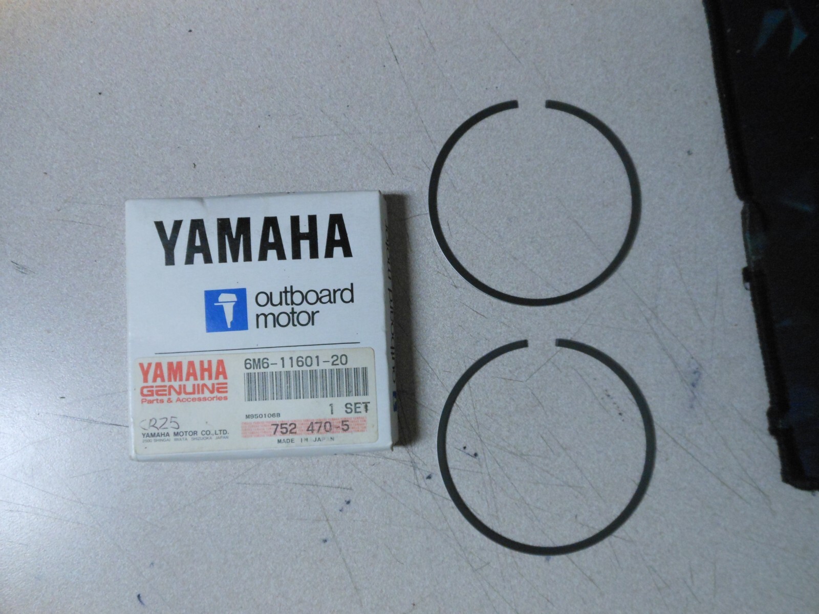 NOS Yamaha 2nd O/S Piston Ring Set 90-93 SJ650 90-92 WR650 6M6