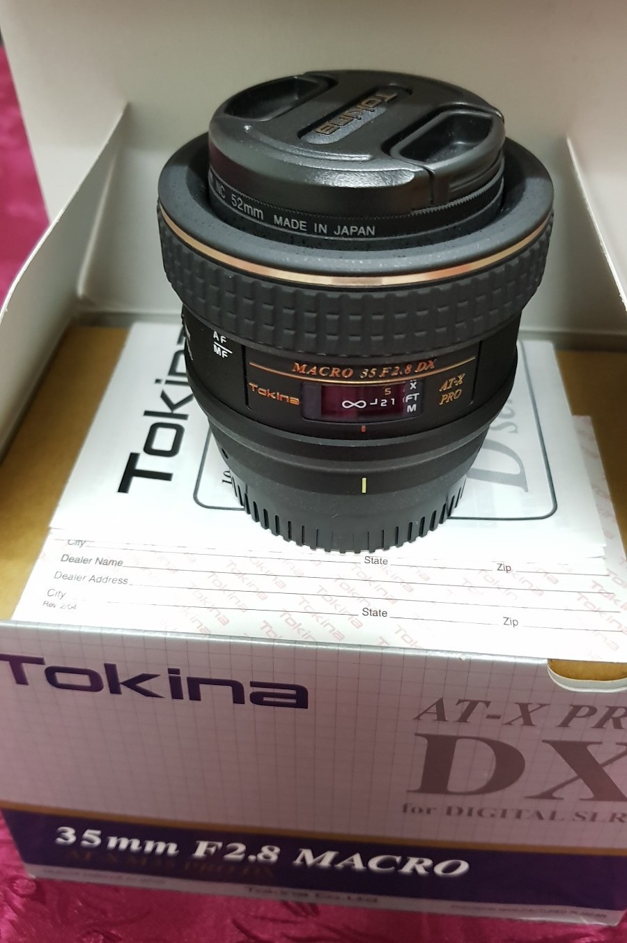 Tokina AT-X PRO 35mm f2.8 MF AF ATX Macro 35 mm Fixed Lens Nikon