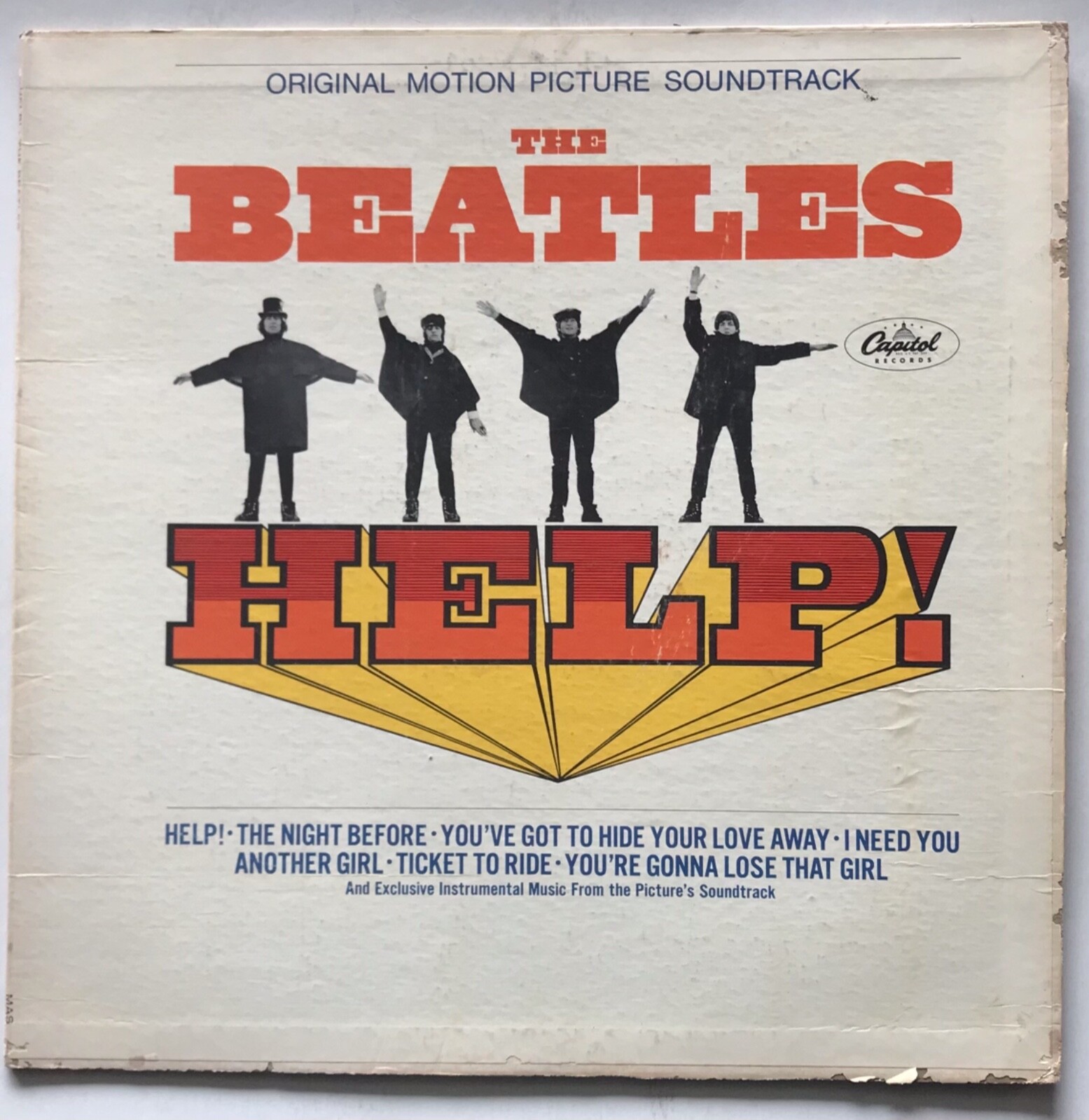 The Beatles - HELP! - 1965 - Vinyl Record LP Gatefold - FIRST
