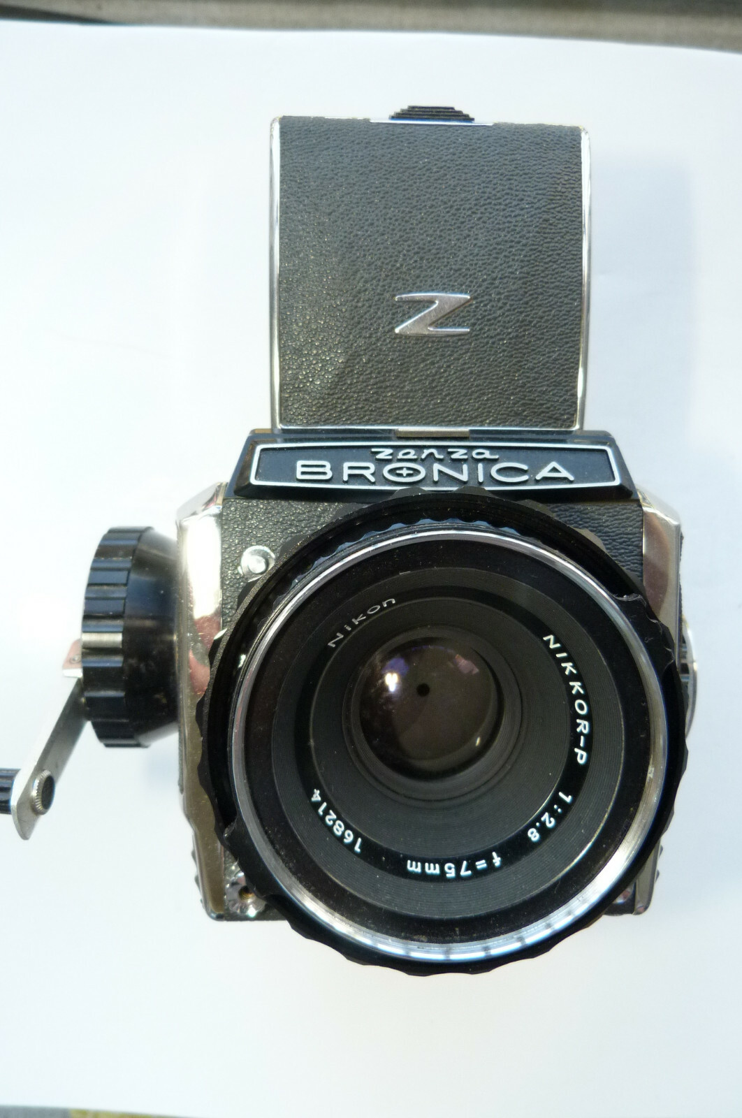Zenza Bronica S2 Film Camera w Nikkor P 75mm F2.8 lens.AS IS