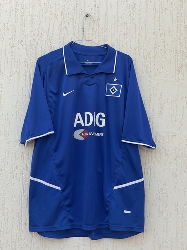 VINTAGE Hamburger SV 2004 2005 Football Shirt Trikot Nike AWAY MEN