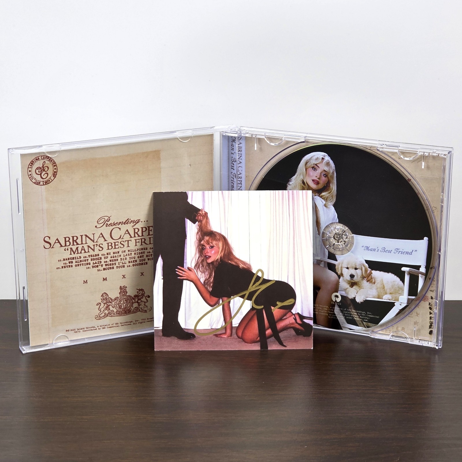 SABRINA CARPENTER Man's Best Friend CD with SIGNED Autographed