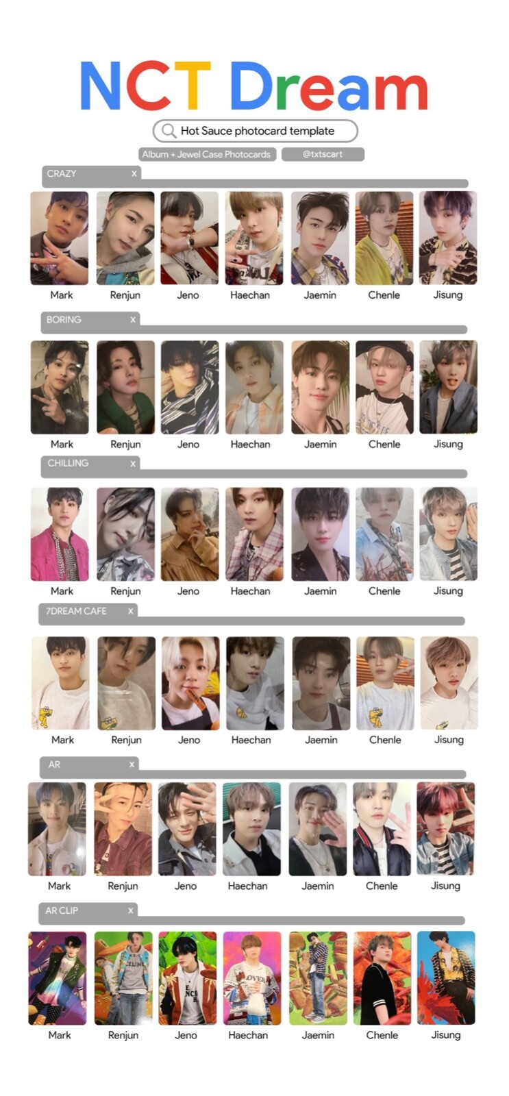 NCT DREAM THE 1st FULL ALBUM 'HOT SAUCE' OFFICIAL PHOTOCARD ALBUM