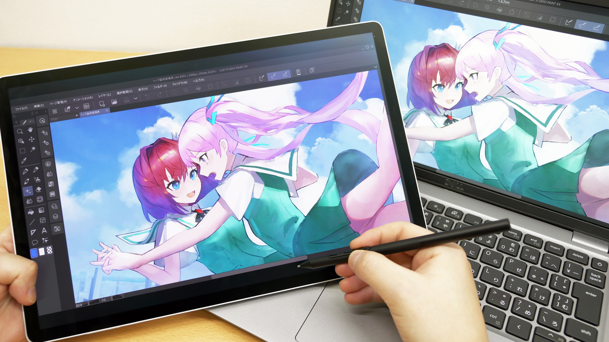 お絵描き特化Androidタブレット「Wacom MovinkPad Pro 14」をPCに接続