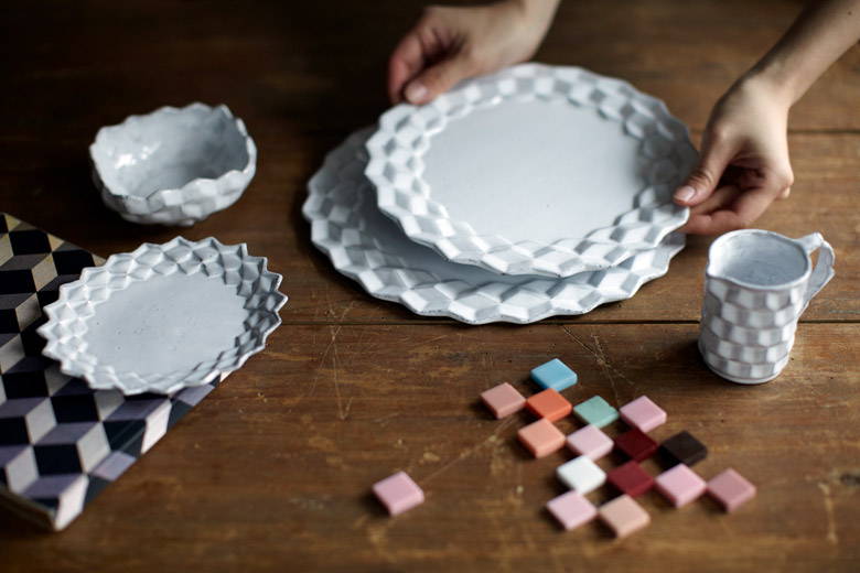 Astier de Villatte Cube｜皿・器｜オルネ ド フォイユ公式オンライン
