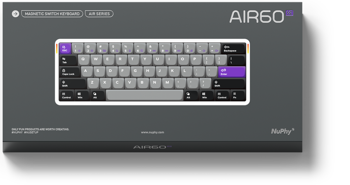 NuPhy Air60 HE 磁気スイッチ ゲーミング キーボード - AliExpress 7