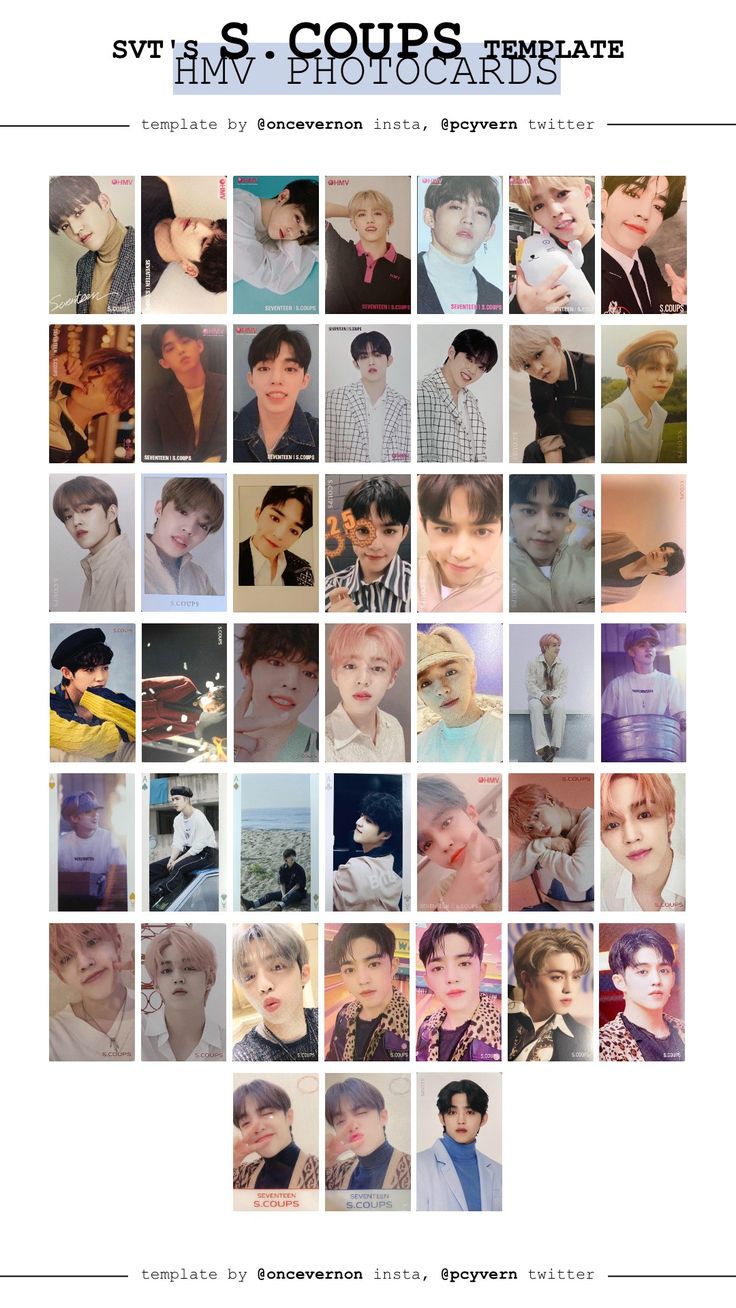 seventeen s.coups hmv photocards